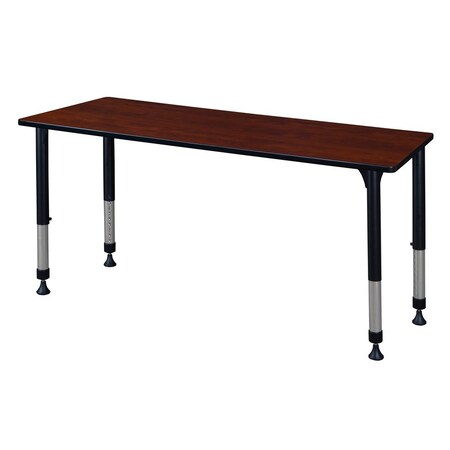 Kee Rectangular Classroom Tables, 72 W, 30 L, 23-34 H, Wood, Metal, Cherry MT7230CHAPBK